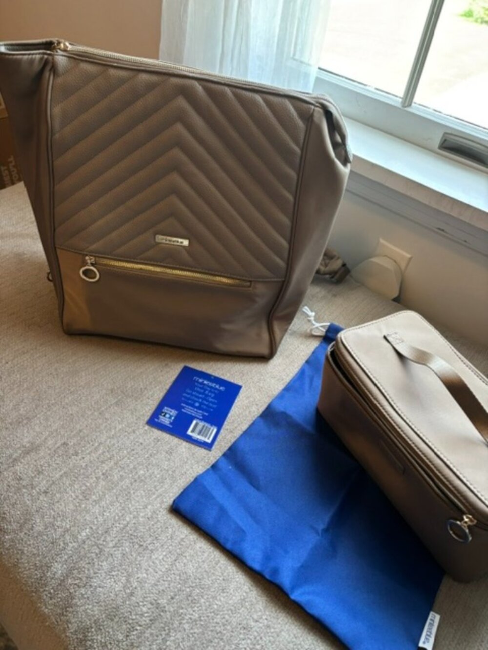 Tan Convertible Functional Backpack